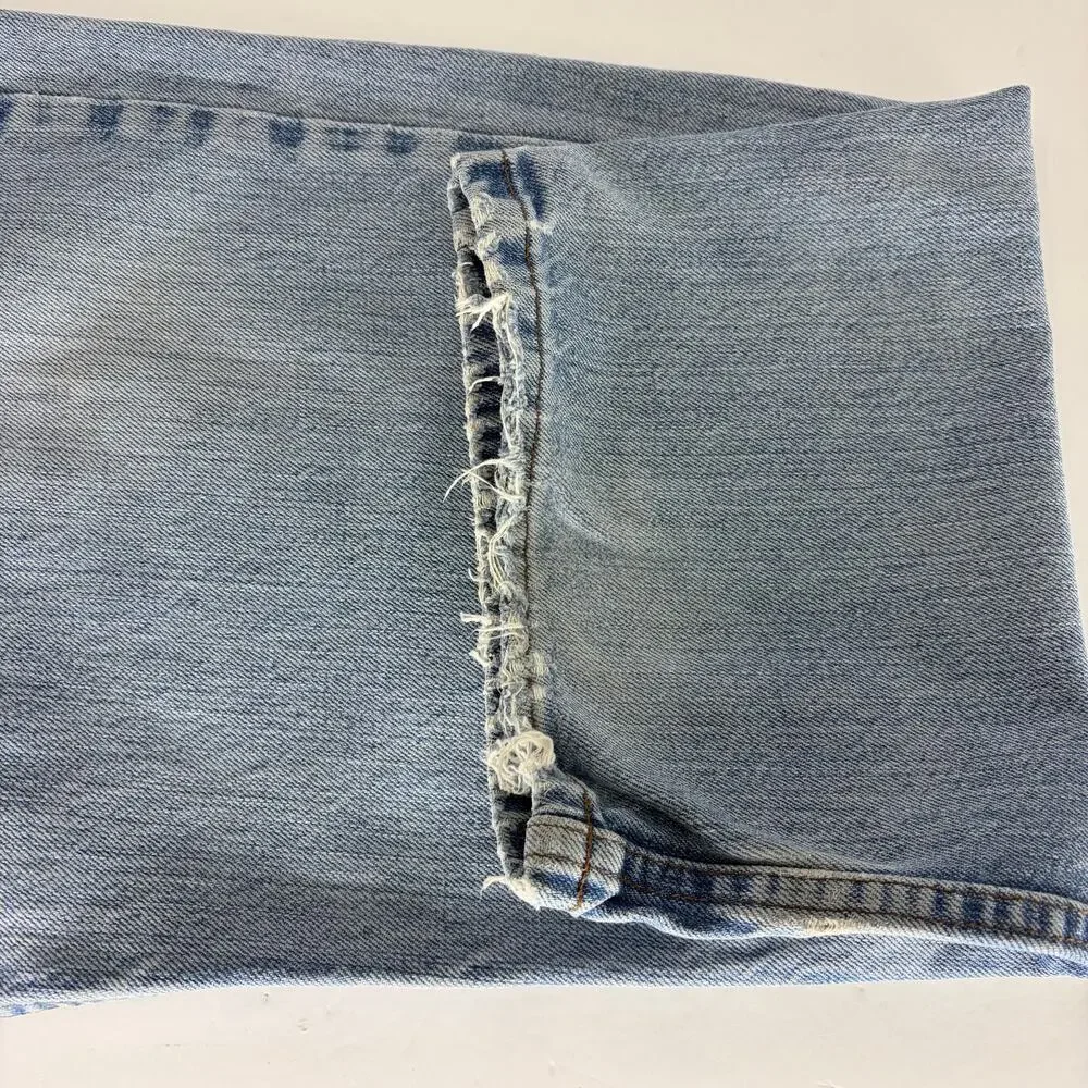 Harley-Davidson MotorClothes Jeans 38x30 Light Wash Distressed Moto Biker Denim